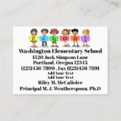 Visite Carte de contact professionnelle (Dos)