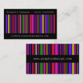 Visite Carte de contact professionnelle multi-couleurs (Devant / Derrière)