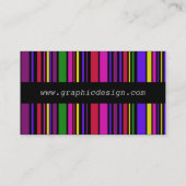 Visite Carte de contact professionnelle multi-couleurs (Dos)