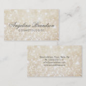 Visite Carte de cosmétologiste à la crème chatoyante simp (Devant / Derrière)