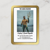 Visite Carte de cosplay Reflections Gold (Dos)