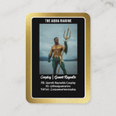 Visite Carte de cosplay Reflections Gold (Dos)