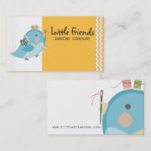 Visite Carte de couture de notions de couleur d'ouvrière (Devant / Derrière)