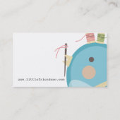 Visite Carte de couture de notions de couleur d'ouvrière (Dos)