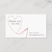 Visite Carte de couture d'entreprise artisanale (Dos)