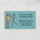 Visite Carte de couture d'ouvrière couturière d'armée de (Dos)