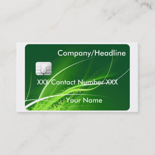 Visite Carte de crédit (Devant)