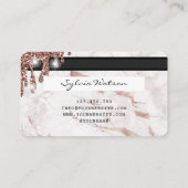 Visite Carte de crédit à séchage stylisé Marbre d'or (Dos)