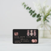 Visite Carte de crédit ananas styled Driving Gold (Debout devant)