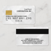 Visite Carte de crédit | Arrière - plan Abstrait géométri (Devant / Derrière)