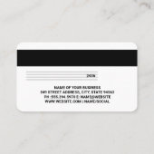 Visite Carte de crédit | Arrière - plan numérique violet  (Dos)