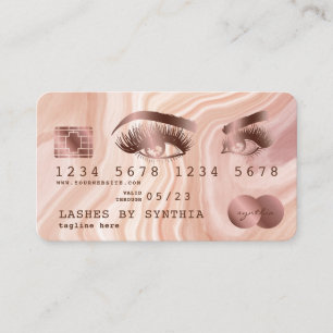 Visite Carte de crédit Artiste moderne de maquillage en m