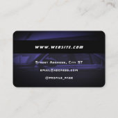 Visite Carte de crédit automobile (Dos)