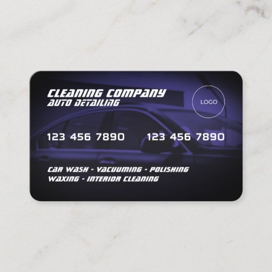 Visite Carte de crédit automobile (Devant)