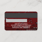 Visite Carte de crédit | Carte de circuit rouge (Dos)