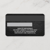 Visite Carte de crédit | Débit | Noir (Dos)