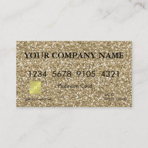 Visite Carte de crédit Elegant Pink Parties scintillant
