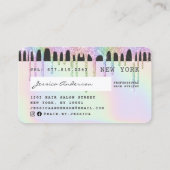 Visite Carte de crédit holographique licorne parties scin (Dos)