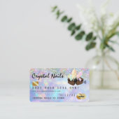 Visite Carte de crédit Holographique Opal Crystal Nail Te (Debout devant)