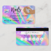 Visite Carte de crédit Holos Nail Tech (Devant / Derrière)