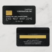 Visite Carte de crédit | Lignes (Devant / Derrière)