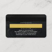 Visite Carte de crédit | Lignes (Dos)