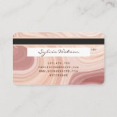 Visite Carte de crédit Modern Dusty Pink Marble Ajouter v (Dos)