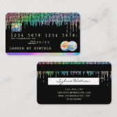 Visite Carte de crédit moderne Holograph Drives (Devant / Derrière)