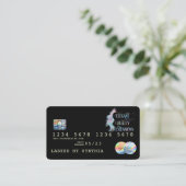 Visite Carte de crédit moderne Holograph Drives (Debout devant)