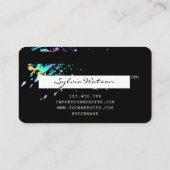 Visite Carte de crédit moderne Holograph Splash (Dos)