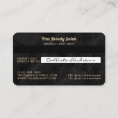 Visite Carte de crédit moderne or et marbre noir (Dos)