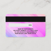 Visite Carte de crédit | Pastels colorés (Dos)