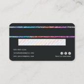 Visite Carte de crédit Rainbow Parties scintillant unique (Dos)