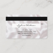 Visite Carte de crédit Rose stylisé Gold Long Lashes Cour (Dos)