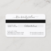 Visite Carte de crédit Script signature or blanc simple (Dos)