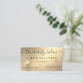 Visite Carte de crédit Simple Gold Metallic Signature Scr (Debout devant)