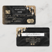 Visite Carte de crédit Styled ajouter votre logo Drip Gol (Devant / Derrière)