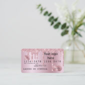 Visite Carte de crédit Styled AJOUTER VOTRE LOGO Dripping (Debout devant)