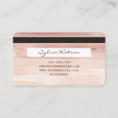 Visite Carte de crédit Styled ajouter votre logo rose pou (Dos)