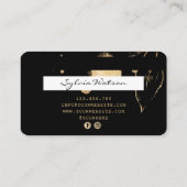 Visite Carte de crédit Styled Black Gold (Dos)