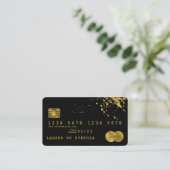 Visite Carte de crédit Styled Black Gold (Debout devant)