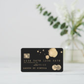 Visite Carte de crédit Styled Black Gold (Debout devant)