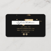 Visite Carte de crédit Styled Black Gold (Dos)