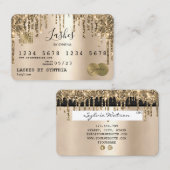 Visite Carte de crédit Styled Driving Gold (Devant / Derrière)