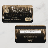 Visite Carte de crédit Styled Driving Gold (Devant / Derrière)