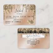 Visite Carte de crédit Styled Driving Gold (Devant / Derrière)