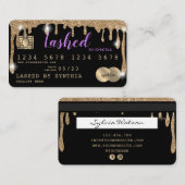 Visite Carte de crédit Styled Driving Gold (Devant / Derrière)