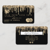 Visite Carte de crédit Styled Driving Gold (Devant / Derrière)