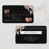 Visite Carte de crédit Styled Driving Gold (Devant / Derrière)