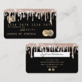Visite Carte de crédit Styled Driving Gold (Devant / Derrière)